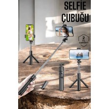 Aesco Kumandalı Tripod Telefon Tutucu Selfie Çubuğu 360 Derece Dönebilen - Lisinya