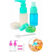 Aesco Parfüm Şişesi - Kozmetik Şişesi - 5li Seyahat Doldurulabilir Kozmetik Seti - Lisinya