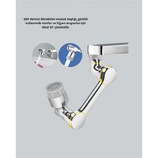Aesco 2 Modlu 1080° Dönebilen Musluk Başlığı Esnek 3 Eklemli Hareketli Tasarım - Lisinya