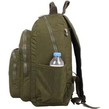 Liora Cox 8864 Yeşil Klinkır Kumaş Sırt Çantası