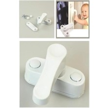 Liora Çekmeli Kilit Plastik Pencere Emniyet Kilidi,güvenlik Emniyet Kilidi (5 Adet) Beyaz Renk