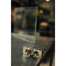 Liora Cam Emniyet Aparatı, Kilitsiz, Çift, Cam, Kapı, Güvenlik Aparatı, Metal, Estetik Tasarım