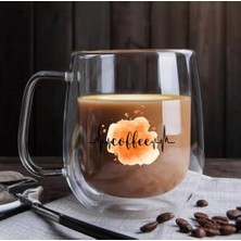 Liora Odi Home 2 Adet Odi Çift Cidarlı Cam Kupa Bardak Double Kulplu Bardak 250 ml