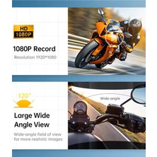 Aesco Q29 Motosiklet Kask Bluetooth Kulaklık Eşleşmeli 1080P Kamera Geniş Açı Su Geçirmez Intercom - Lisinya