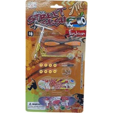 Aesco Parmak Kaykay - Skate Board - Paten ve Scooter Oyun Seti - 012-13 - Turuncu (Lisinya)