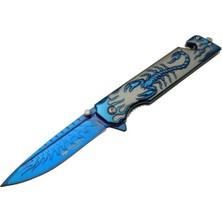 Haps Bugs Cravus Sibirya Akrep Çakı Blue S-2076L 22,5 cm