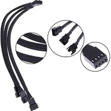 Liora 4303 Fan Çoklayıcı Y Pwm Kablosu 4 Pin Switch 3 Pin 3 Port