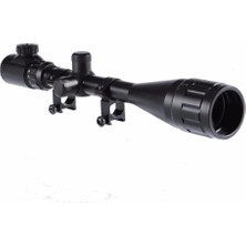 Aesco 6-24X50 Aoe  Dürbünü Çift Işık Kırmızı,yeşil Kaynaklı Zoomlu ( Lisinya )