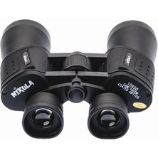 Aesco 10×50 – Geniş Ön Mercekli Profesyonel El Dürbünü – 1000M/56M – Siyah - Lisinya