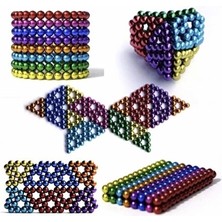 Aesco Sihirli Manyetik Toplar Dyum Mıknatıs Küp Bilye 216 Adet Cube Küp Dymium - Lisinya