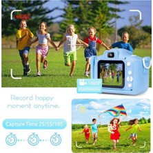 Aesco Çocuk Dijital Fotoğraf Makinası 20 Mp Video Kaydedici 2.0 Inç Çift Kameralı - Lisinya