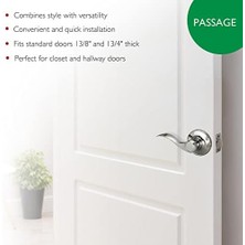 Liora 778993 Springdale 2 Yönlü Ayarlanabilir Geçiş Kapı Kolu Modern Ince Tasarımlı Koridor Dolabı Için Cilalı Krom