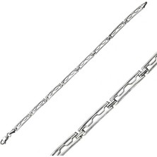 Tienda Elegante Gümüş Oksitli Erkek Bileklik