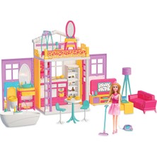 Sayıcı Kids Linda’nın Villa Evi – Bebekli & Renkli Mobilyalı Büyük Boy Çocuk Oyuncak Evi, 3+ Yaş, Yerli Üretim