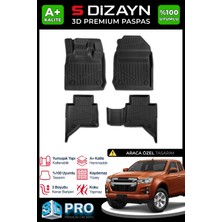 S-Dizayn Isuzu D-Max 3D Pro Havuzlu Paspas 2019 Üzeri A+ Kalite 3DS-SDZ226