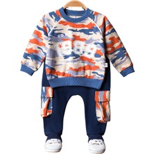 Anılço Baby Yeni Sezon Baskılı Kamufulaj Desenli 1989 Baskılı 2 Li Takım