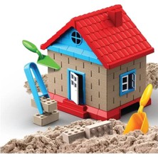 Sayıcı Kids Kinetik Kum Ev Kurumayan Kum Ev 750 gr + Hayal Gücü+Motor Beceri+Sağlık Testleri Yapılı