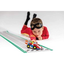 Liora Plus Plus 9607008 Dahice Inşaat Oyuncağı, Çılgın Araba Yarış Arabası, Plusplus Go Yapı Taşları Seti, 240 Parça