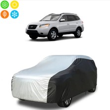 AUTOES Hyundai Santa Fe 2010 Model Branda Araba Brandası, Oto Branda Gri-Siyah