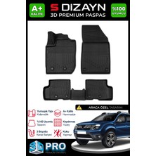 S-Dizayn Dacia Duster 3D Pro Havuzlu Paspas 2018-2022 A+ Kalite 3DS-SDZ190