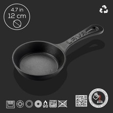 Liora Döküm Mini Yuvarlak Saplı Çap 12 Tava