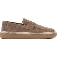Derimod Erkek Vizon Süet Deri Loafer 26SFD631810
