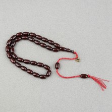 Lapisdo Omari Sıkma Kehribar Kapsül Kesim Oturtma Imameli Sistemli 7.5X12MM Tesbih