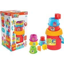 Sayıcı Kids Neşeli Kuleler - Bultak LEGO - Eğitici Oyuncak - Motor Beceri - 0-3 Yaş Oyuncak