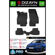 S-Dizayn Vw Golf 7 3D Pro Havuzlu Paspas 2012-2020 A+ Kalite 3DS-SDZ009