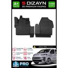 S-Dizayn Fiat Ulysse 3D Pro Havuzlu Paspas Ön 2'li 2022 Üzeri A+ Kalite 3DS-SDZ041