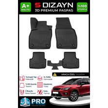 S-Dizayn Seat Arona 3D Pro Havuzlu Paspas 2017 Üzeri A+ Kalite 3DS-SDZ170