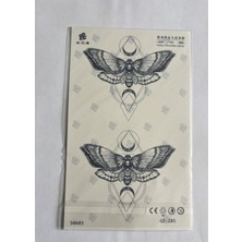 Airbrush Tattoo Yusufçuk Yarım Kol Yarı Kalıcı 1 Ay Kalıcı Geçici Dövme 18X11 cm