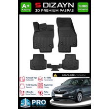 S-Dizayn Skoda Octavia 3D Pro Havuzlu Paspas 2017-2020 A+ Kalite 3DS-SDZ237