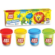 Sayıcı Kids 4’lü Oyun Hamuru 224 gr | Sağlık Testli & Güvenli Hamur Seti | 3 Yaş+ Eğlenceli Tasarım