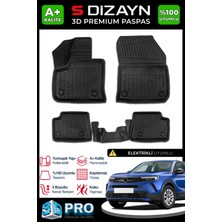 S-Dizayn Opel Mokka Elektrikli 3D Pro Havuzlu Paspas 2021 Üzeri A+ Kalite 3DS-SDZ270