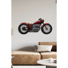 SteelArtDec Kırmızı Motor Renkli Metal Tablo