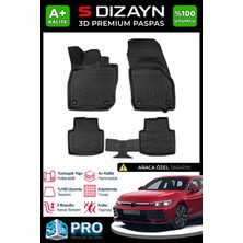 S-Dizayn Vw Passat B9 3D Pro Havuzlu Paspas 2023 Üzeri A+ Kalite 3DS-SDZ127