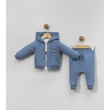 Chocukcha Junıor Panda Baskılı 3 Lü Eekek Bebek Takım