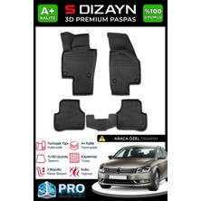 S-Dizayn Vw Passat B7 3D Pro Havuzlu Paspas 2010-2014 A+ Kalite 3DS-SDZ097