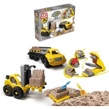 Sayıcı Kids Art Craft Dozer Operatör Kum Set 750 gr + Motor Beceri + Eğitici ve Eğlenceli Sağlık Testleri Yapılı