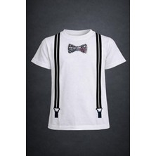 Dıgıl Kids Askılı ve Papyon Detaylı  Çocuk T-Shirt