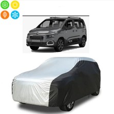 AUTOES Citroen Berlingo Feel Bold Model Branda Araba Brandası Oto Branda Gri-Siyah