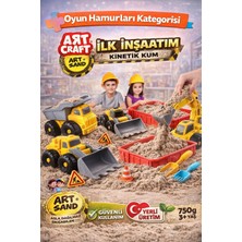 Sayıcı Kids Iş Makineleri Kum Seti (750 Gr.) - Art Craft Kinetik Kum Seti + Motor Beceri Eğitici ve Eğlenceli