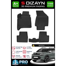 S-Dizayn Citroen C3 Aircross Benzinli 3D Pro Havuzlu Paspas 2025 Üzeri A+ Kalite 3DS-SDZ302