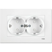 Velora Beyaz Ikili Topraklı Priz Çarpma Karşıtı