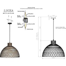 Velora Venira 10 Küçük Boy 40’lık Bamboo Tekli Sarkıt, Doğal Ahşap