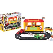 Sayıcı Kids Eğlenceli F1 Araba Yol Set (48 Parça) + Araba Oyuncak + Pist