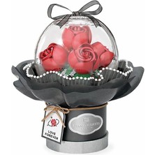 Sayıcı Kids Kırmızı Led’li Gül Buketi 305 Parça – Kalıcı & Romantik Hediye, Dekoratif Masaüstü Objeleri