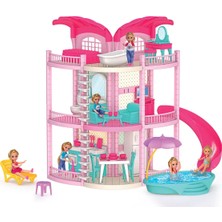 Sayıcı Kids Bella'nın Hawai Evi - Aksesuarlı 2 Katlı Oyun Evi ve Bebek Seti | 3+ Yaş Eğitici Rol Oyuncak