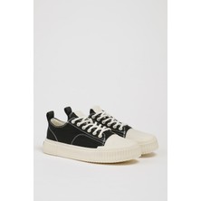 Faruk Balkanas Mince Model Kombinasyonlu Deri Ithal Taban Sneaker Ayakkabı